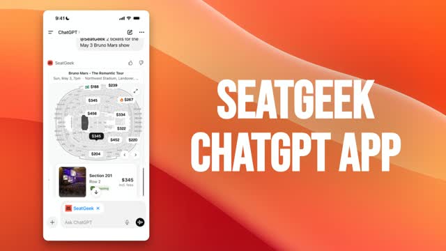 SeatGeek in ChatGPT